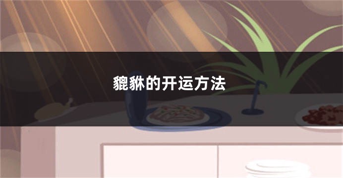貔貅的开运方法
