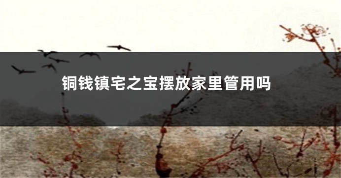 铜钱镇宅之宝摆放家里管用吗