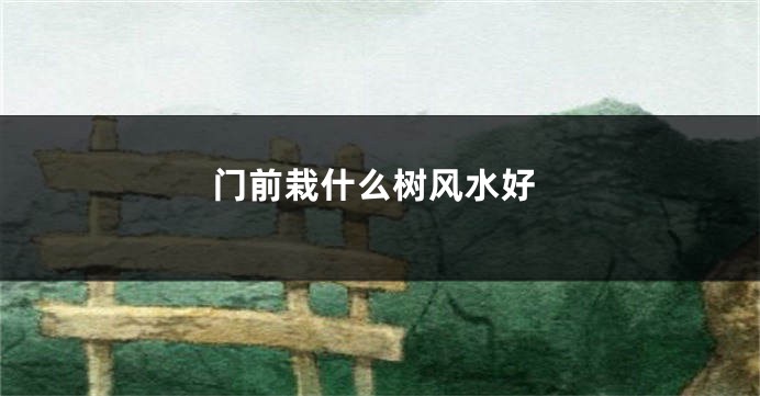 门前栽什么树风水好