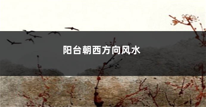 阳台朝西方向风水