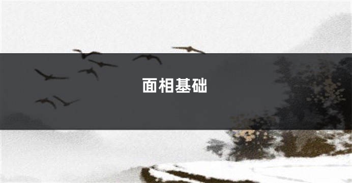 面相基础