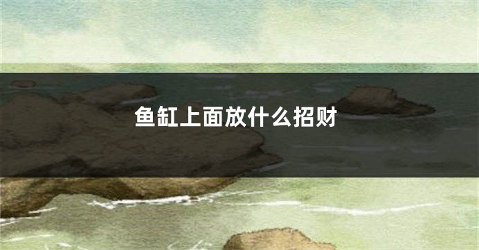 鱼缸上面放什么招财