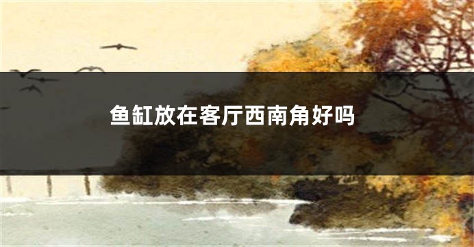 鱼缸放在客厅西南角好吗