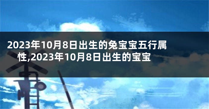 2023年10月8日出生的兔宝宝五行属性,2023年10月8日出生的宝宝