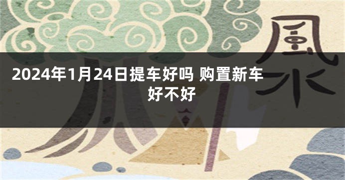 2024年1月24日提车好吗 购置新车好不好